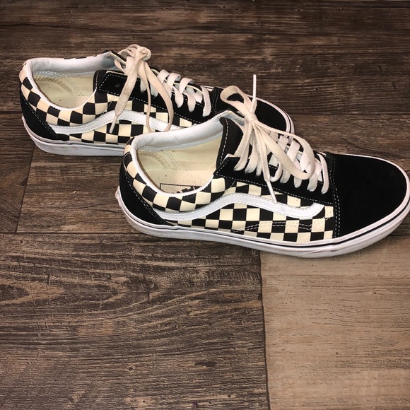 vans primary check old skool mens